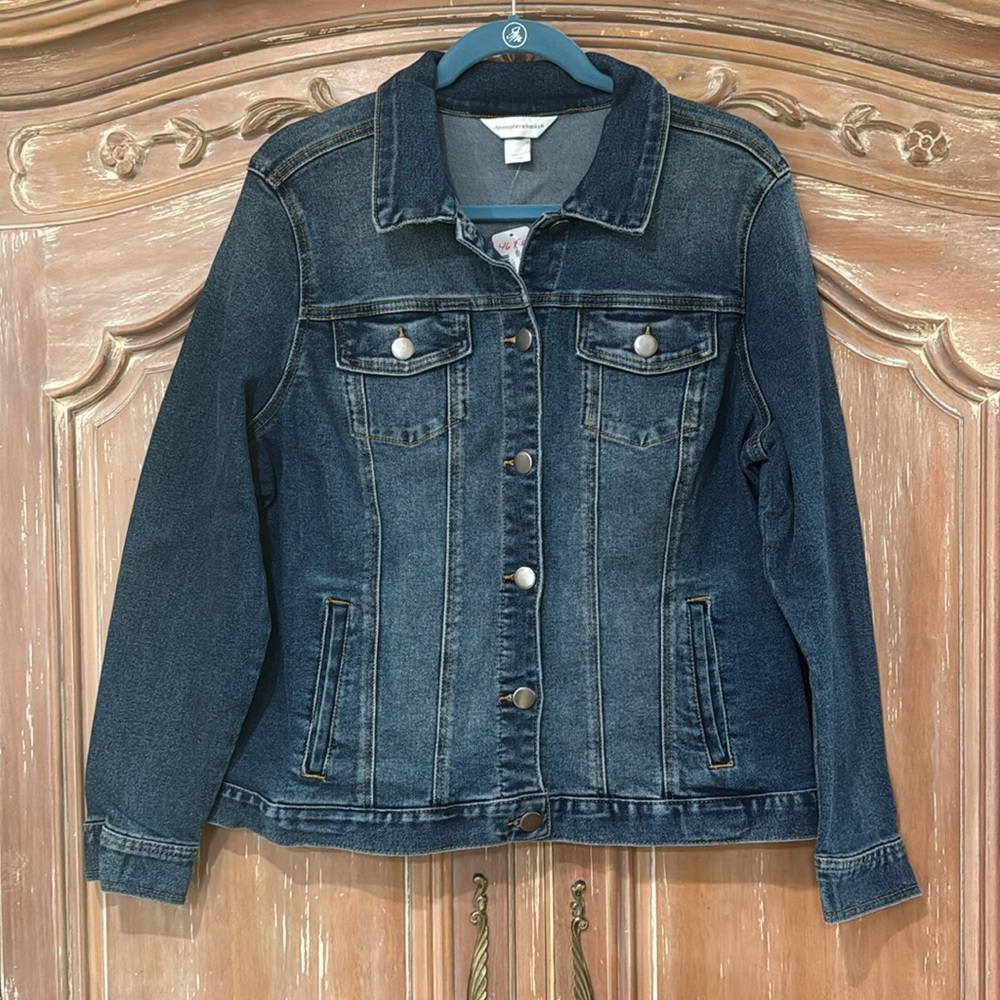 Christopher & Banks Stretch Relaxed Denim Jacket